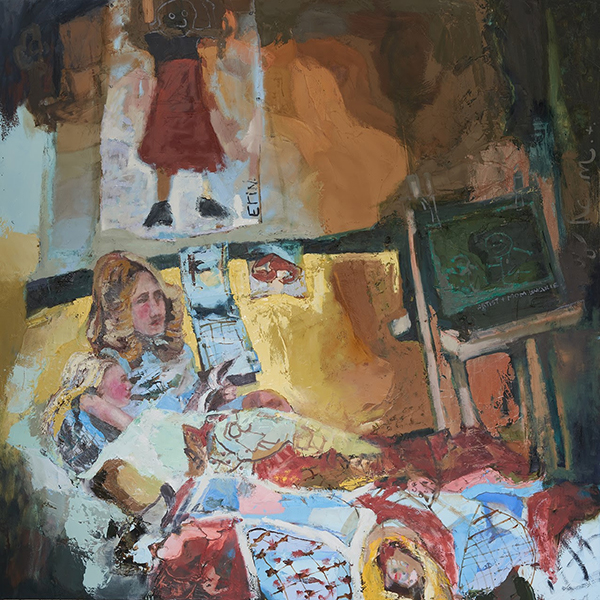 "Artist's Childhood Room", Erin McGee Ferrell (2019, oil on canvas)